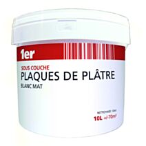 Peinture Sous-couche Plaque de Plâtre 10L Blanc - 1ER