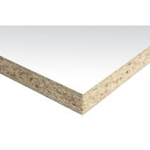 Panneau de bois aggloméré mélaminée prédécoupé 80x60x1cm blanc