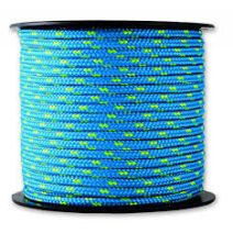 Corde tressée bleue/jaune résistance 200 kg ∅ 3 mm L.25 m - CHAPUIS