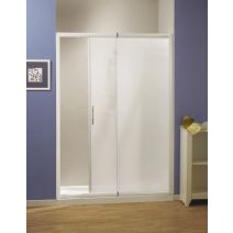 porte coulissante navis 125/142 chromé transparent - ALGUE