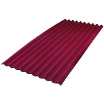 PLAQUE ONDULEE BITUMEE ROUGE ONDULINE ONDUTOIT pour couverture et bardage de cabanes, abris de jardin et garages - ONDULINE