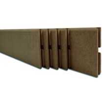 5 Plinthes 220x7x0,9cm Bord Rond MDF