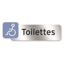 Plaquette indicatrice "toilettes handicapé" - CHAPUIS
