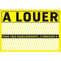 Panneau de signalisation "à louer" - CHAPUIS
