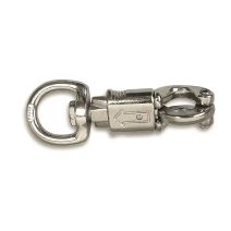 Porte-mousqueton à touret avec sécurité