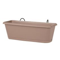 Jardinière Chorus 50 cm taupe + support - EDA