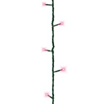 Guirlande flicker 128 led rose 8m - BLACHERE