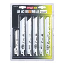 Blister 6 lames panachées pour scie sabre - RYOBI