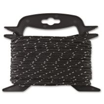 Corde réfléchissante noire Ø 4,8 mm L.15 m - CHAPUIS