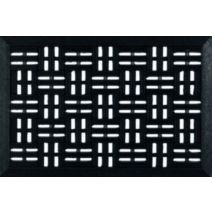 Tapis d'extérieur grattant Sardos caoutchouc 60x40cm ajouré noir - CORYL