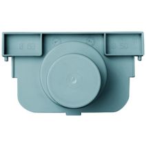 fond et naissance caniveau 130 x 75 x 500 mm sortie ø 50 et 63 gris - INTERPLAST