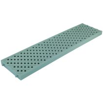 grille caniveau piscine polypropilène 130 x 500 mm gris - INTERPLAST