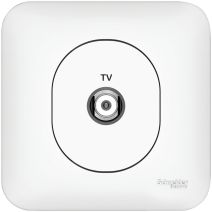 Prise TV ovalis complet - SCHNEIDER ELECTRIC
