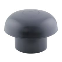 chapeau de ventilation ø 100 pvc gris ardoise - FITT