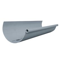 Gouttière PVC Développement 25cm L.2m Gris - INTERPLAST