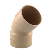 coude gouttière 45° ff pvc 50 sable - FITT