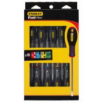 Coffret de 10 tournevis STANLEY FATMAX+ Mesure Tylon offerte