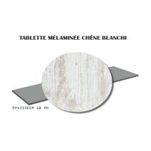 Tablette mélaminée Chêne Blanchi 18mm 250x40cm