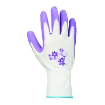 Gants pour petits travaux de jardinage blanc/mauve T.7 - GERIN