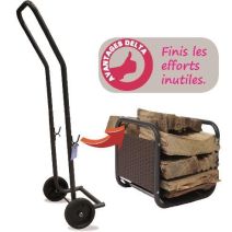 Panier à bûches avec chariot Styl'buches - DELTA