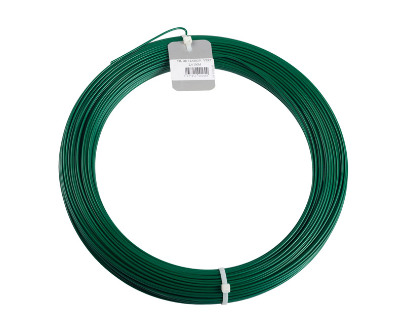fil de tension plastifié vert  – 2,2mm - 50m - DIRICKX