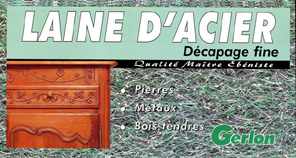 laine d'acier décapage fine 200gr - GERLON