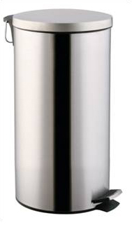 Poubelle de cuisine comète inox satin 50 L - B HOME