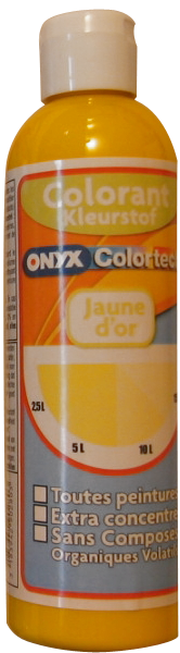 Colorant universel pour peinture Jaune d'or 250ml - ONYX COLORTECH