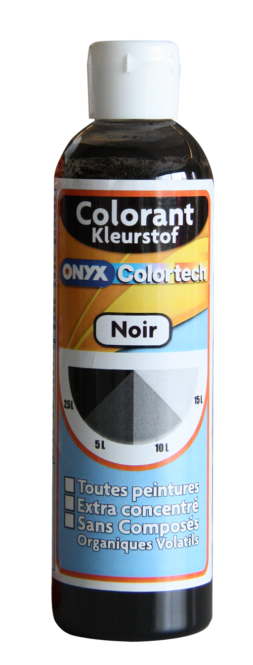 Colorant universel pour peinture Noir 250ml - ONYX COLORTECH