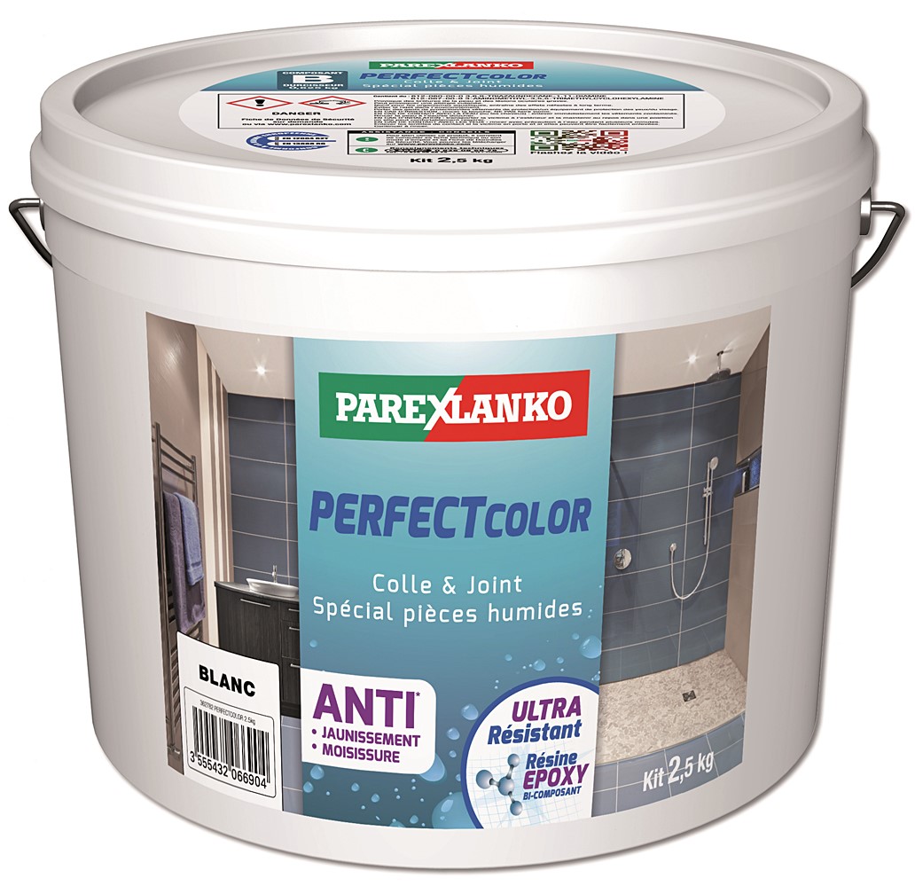 Colle & joint époxy 549 perfect color blanc - PAREXLANKO