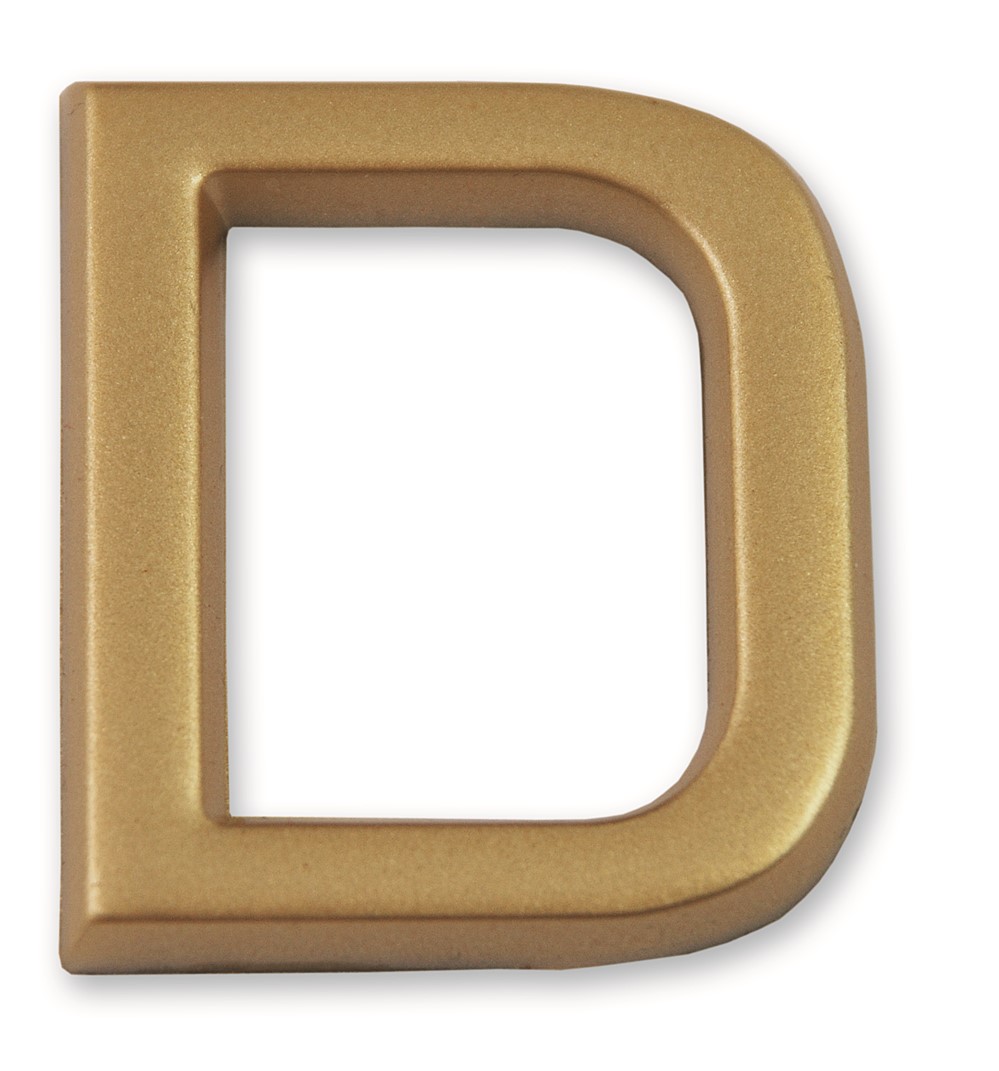 Lettre dorée adhésive 