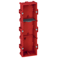 boîte d'encastrement 3 postes batibox maçonnerie profondeur 40mm 
