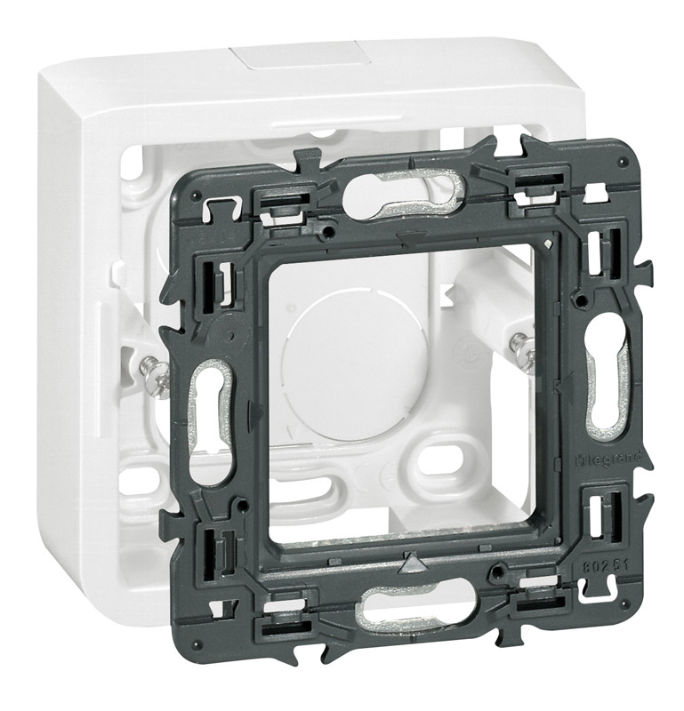 cadre 2 modules mosaic avec support profondeur 40mm - LEGRAND