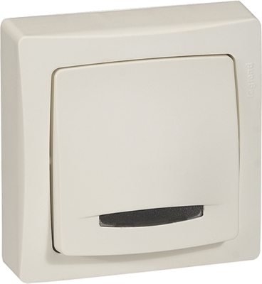 interrupteur simple avec voyant témoin appareillage saillie - 10 a - blanc - LEGRAND