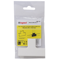 Raccord en t pour moulure 20x12.5mm - LEGRAND
