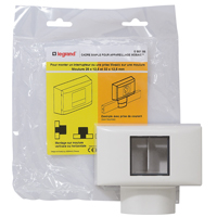 Cadre simple pour montage appareillage mosaic sur moulure 12.5mm - LEGRAND