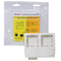 Cadre double pour montage appareillage saillie sur moulure 12.5mm - LEGRAND
