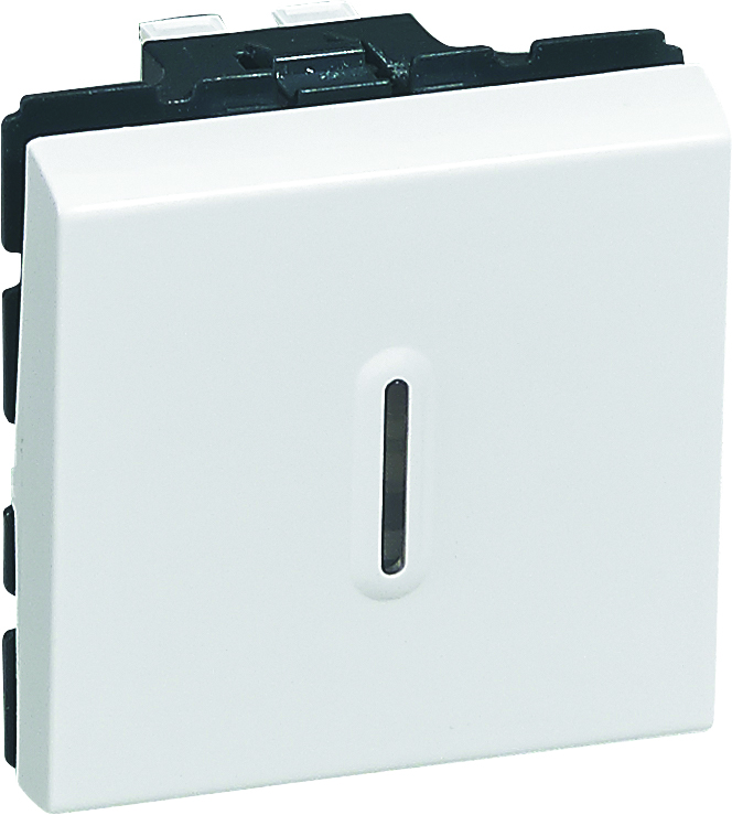 Interrupteur ou va-et-vient lumineux (voyant fourni) Mosaic - Blanc - 2 modules - LEGRAND
