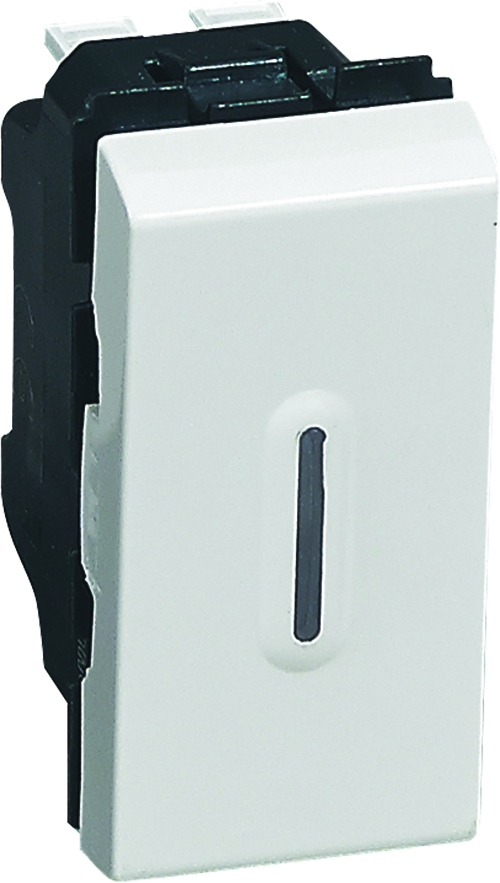 Interrupteur témoin (voyant fourni) Mosaic - 1 module - Blanc