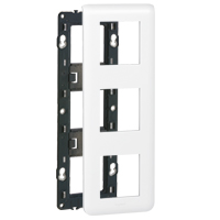 Plaque support mosaic - pour 3x2 modules montage vertical blanc - LEGRAND