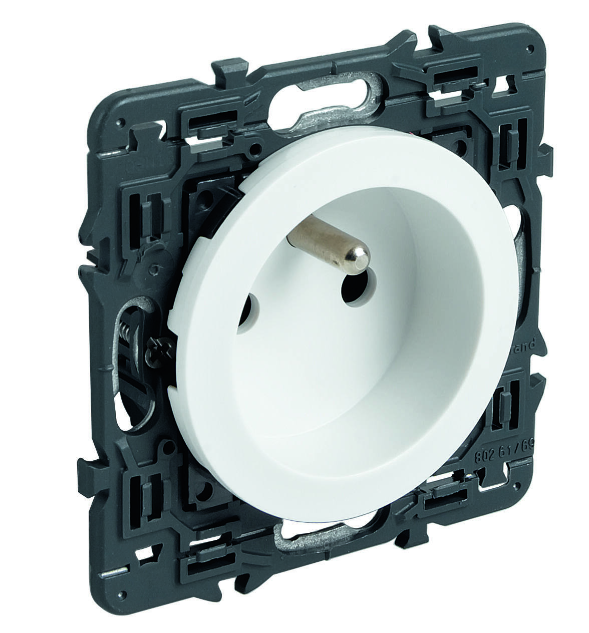 Poussoir simple Mosaic composable - 1 module - Noir