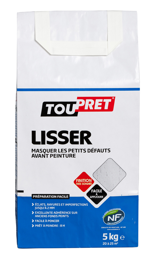 Enduit de lissage Lisser - poudre en 5kg - TOUPRET
