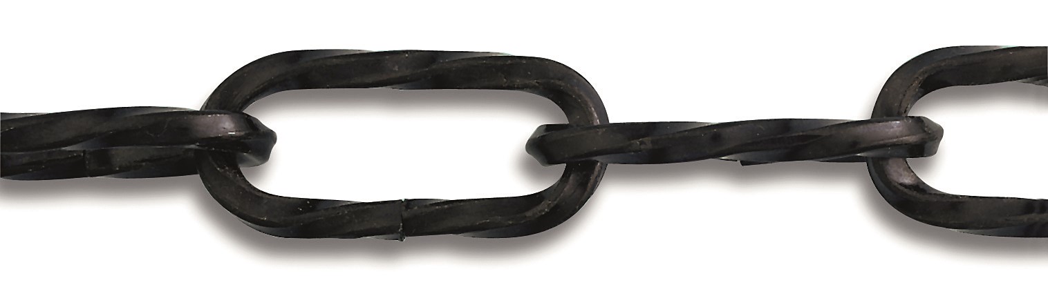 Chaîne non soudée pour lustrerie noire ∅ 2,2 mm L.1,5 m - CHAPUIS