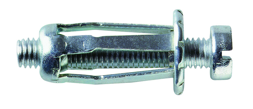Fixations spéciales pour parois minces 4 mm avec vis Ø 4 mm - 10 Chevilles