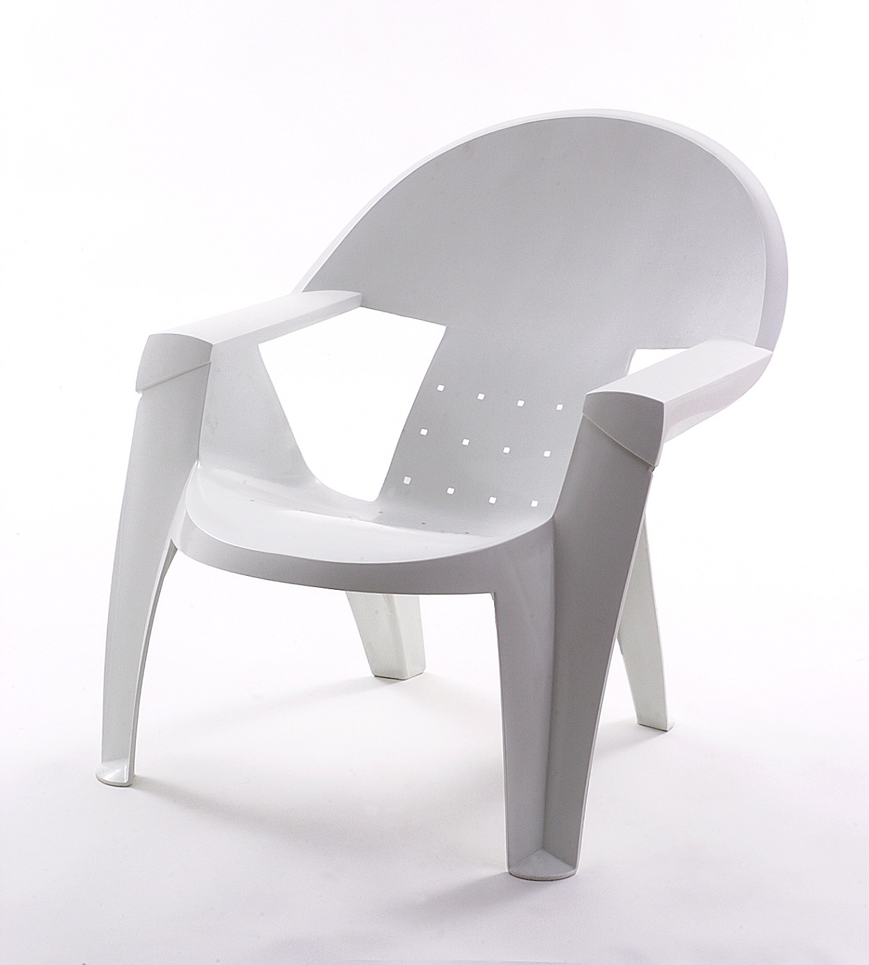 fauteuil bas bebop blanc - EVOLUTIF