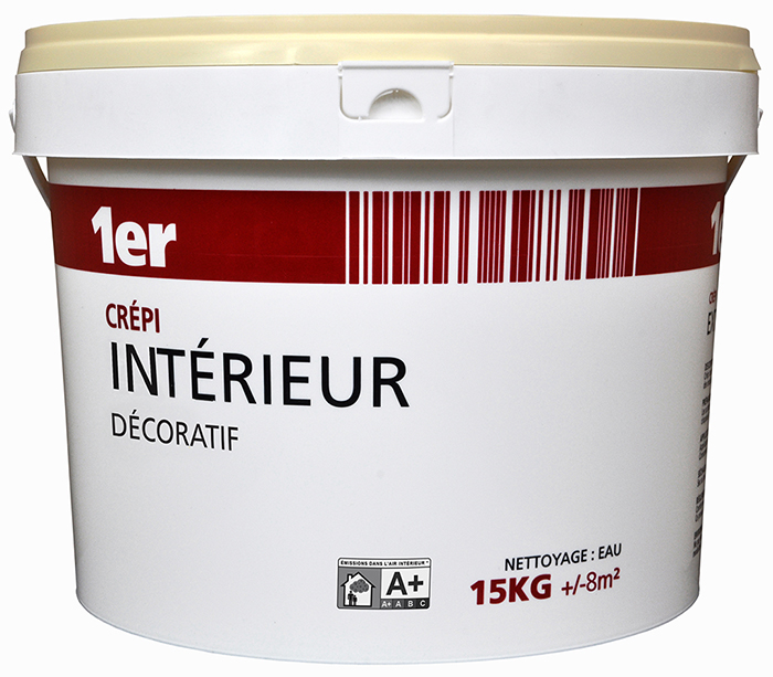 Crépi intérieur décollable 15kg - coloris pierre - 1ER