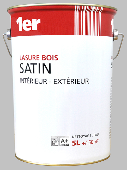 Lasure bois incolore satinée 5L - MR BRICOLAGE