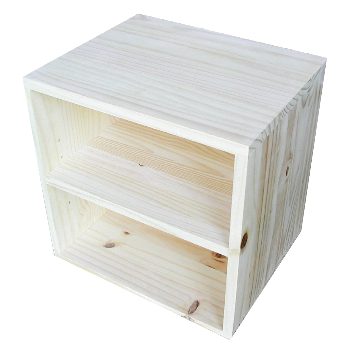 Bloc modulable 1 étagère en pin 36x36x30cm - SERVARY