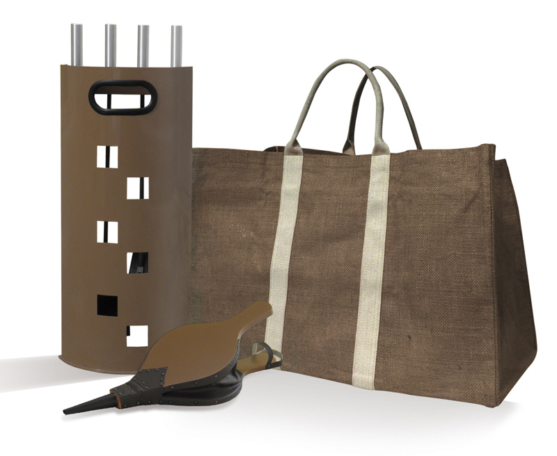 Pack couleur chocolat : serviteur, panier et soufflet - DELTA