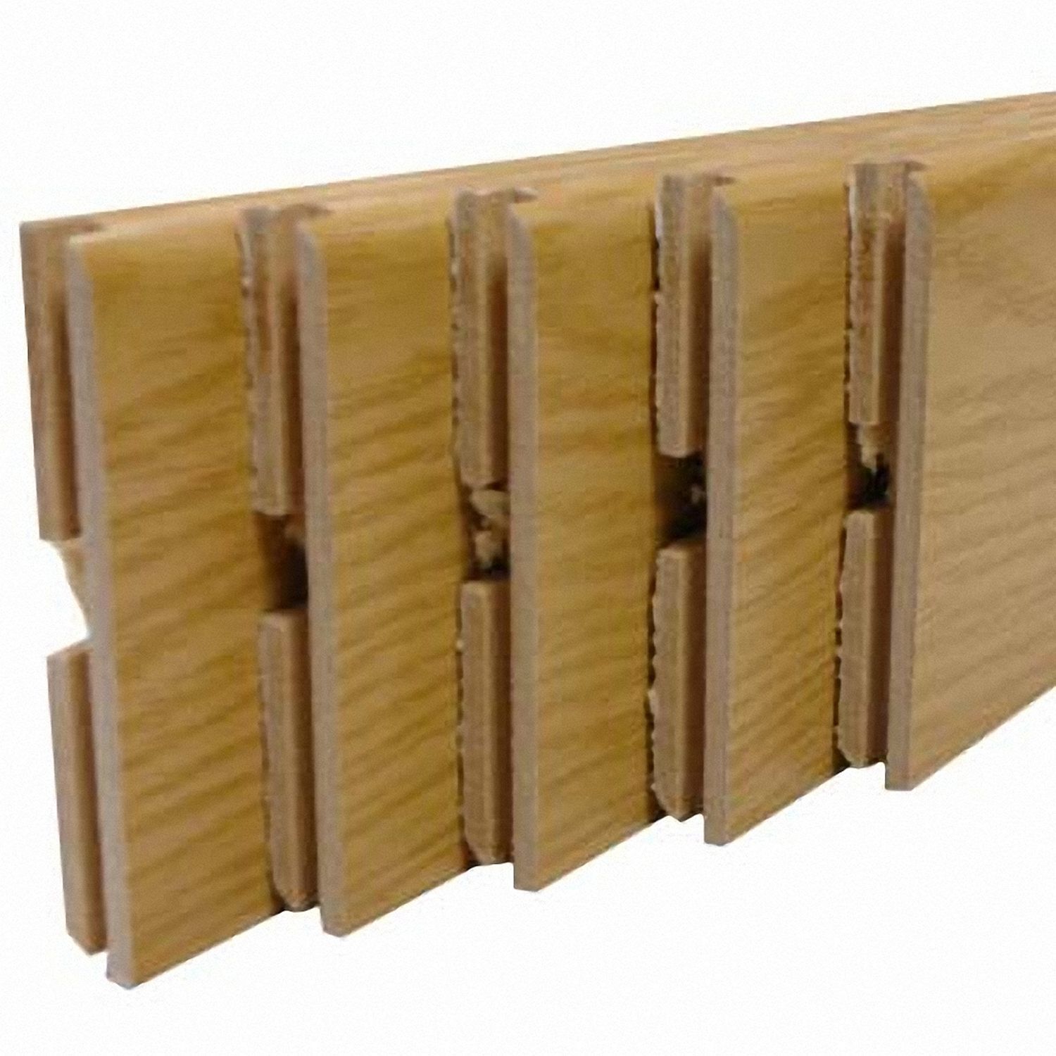 5 Plinthes 220x8x0,7cm Chêne Cerusé